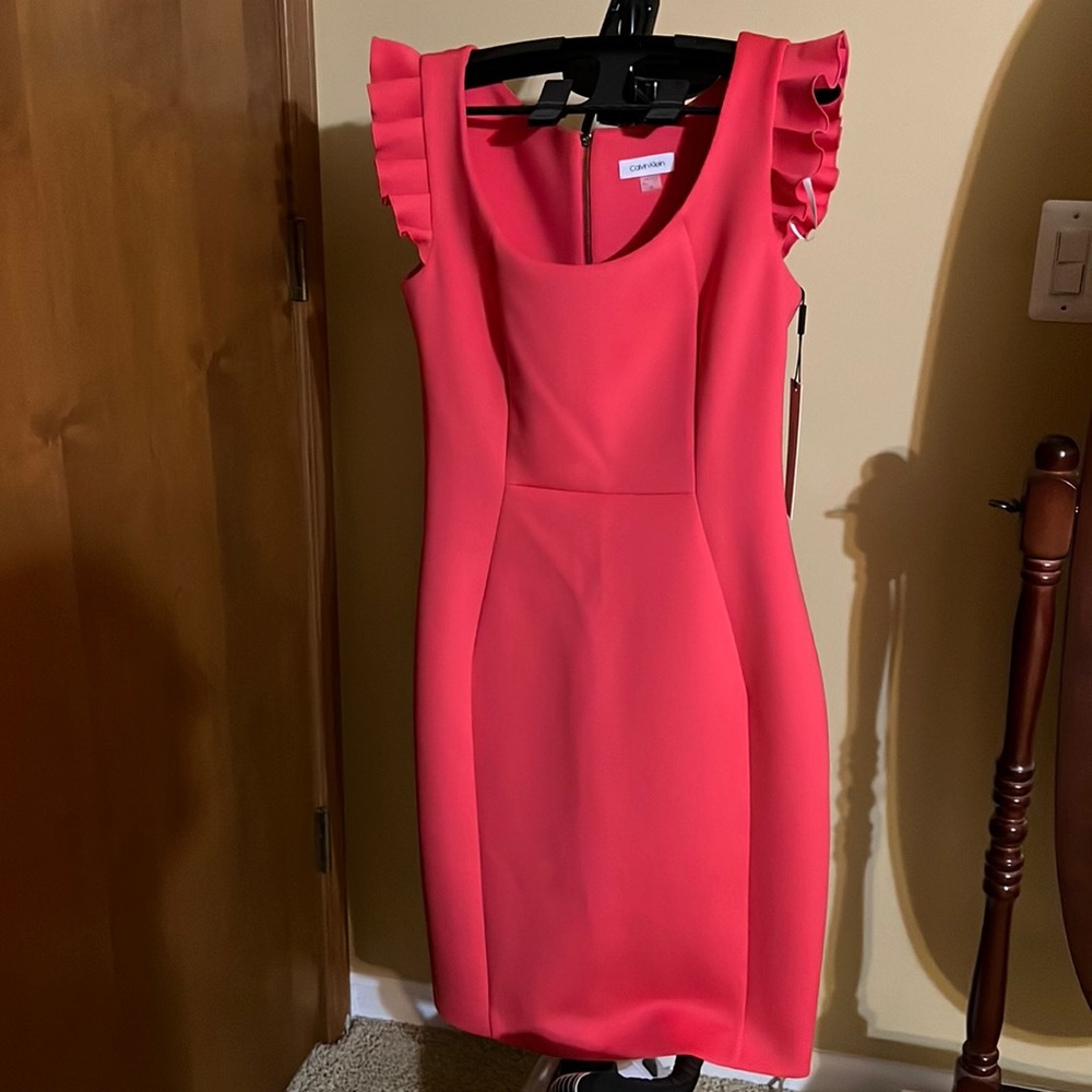 NWT Pink Calvin Klein Dress size 8